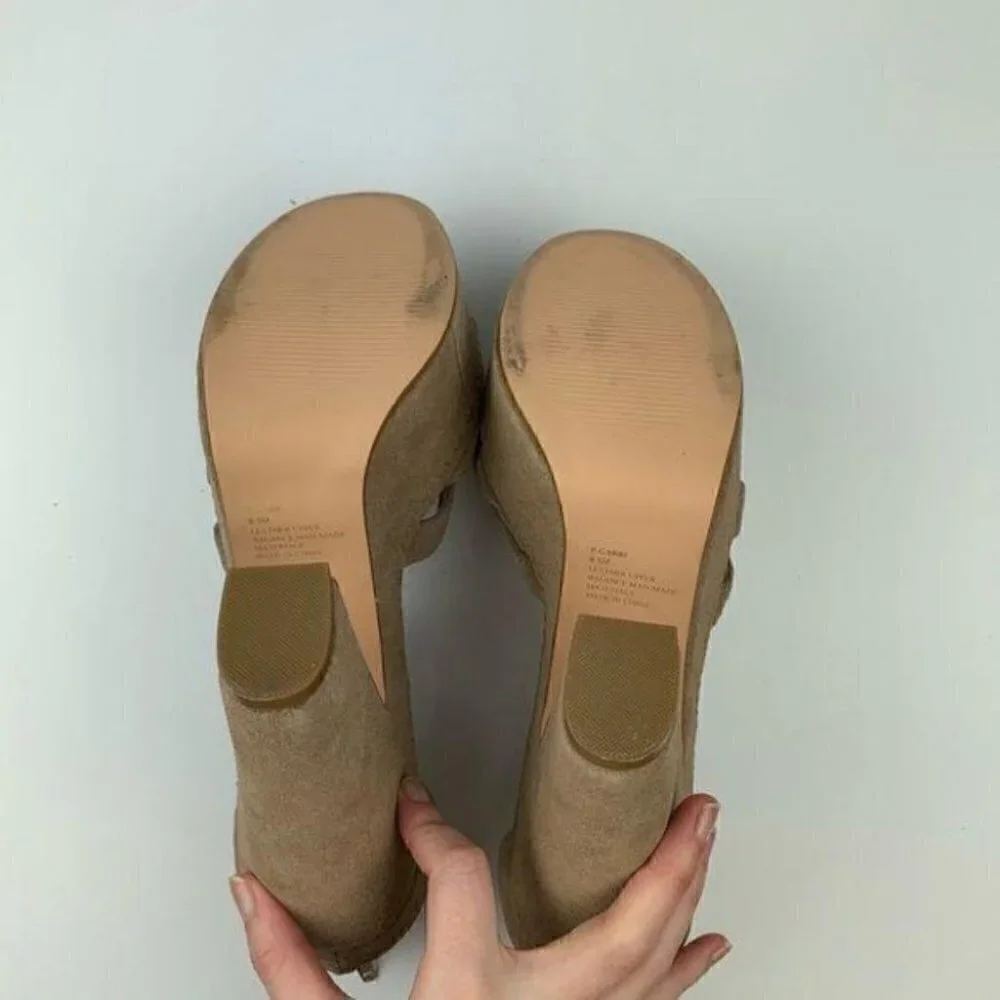 Steve Madden platforms sz 8.5 P-gabbi suede chunky